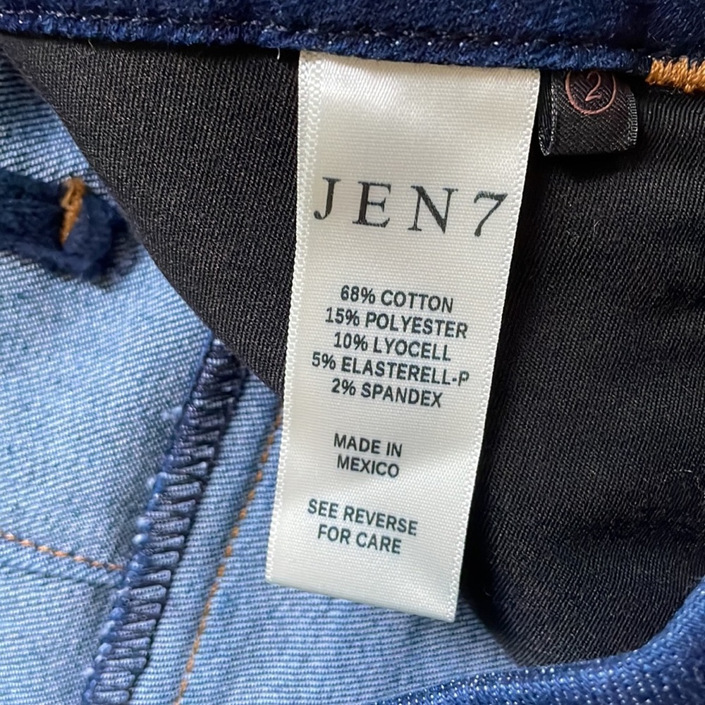 Gen7 for all mankind button down dark wash denim pencil skirt - Picture 8 of 11